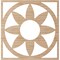 Ekena Millwork Blume Wood Fretwork Pierced Ceiling Medallion, Alder, 28"OD x 9 3/4"ID x 3/8"T CMWP28X28X0375BLAL - alternate 5